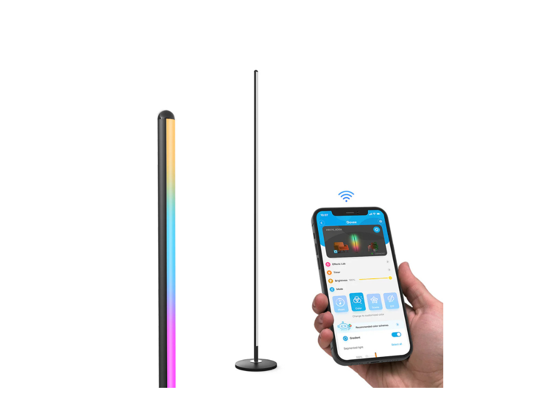Govee RGBICW Smart Corner Floor Lamp - Same Day Delivery in Qatar Govee RGBICW Smart Corner Floor Lamp - Same Day Delivery in Qatar